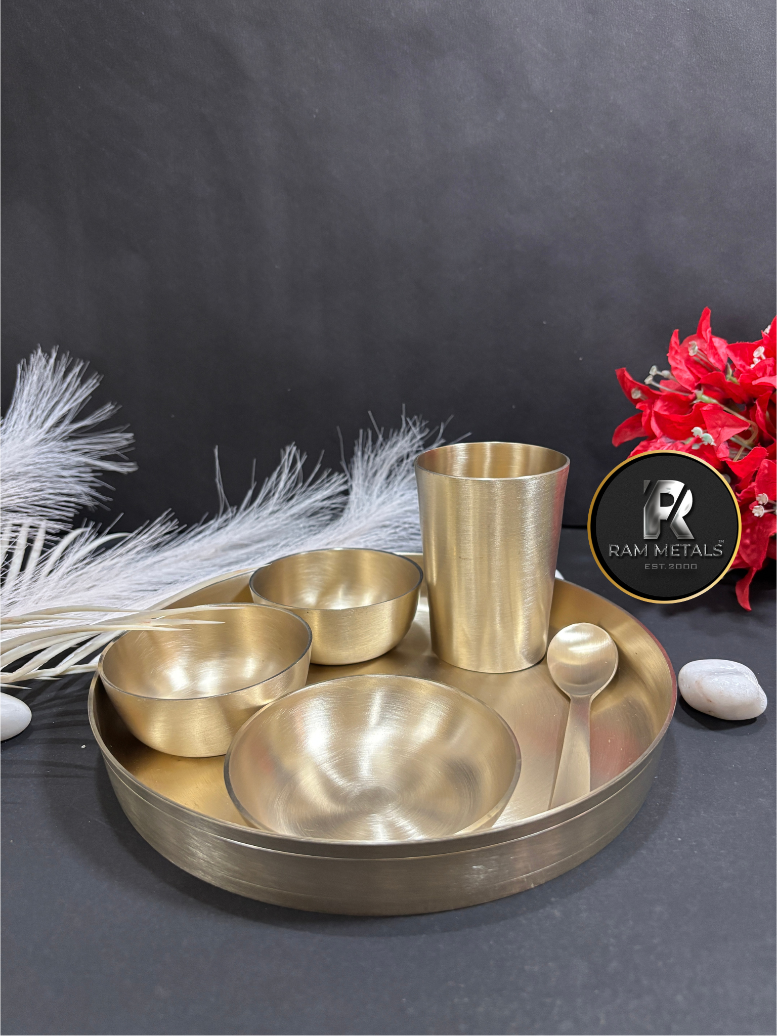 Premium Bronze Thali Set (Kansa Dinner Set) - Handcrafted Bronze Thali Set Manufacturer, Supplier, Wholesaler & Exporter in India